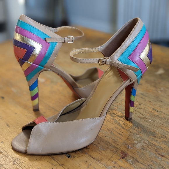 Nine West size 10 open toe heels - Picture 1 of 8